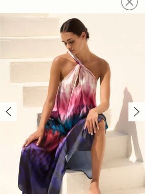 Anthropologie Soft Pink Satin Slip Dress